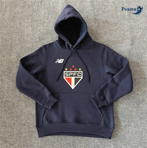 Veste Sweat A Capuche Sao Paulo bleu 2024-2025 peamu 3646